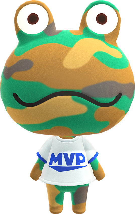 Camofrog - Animal Crossing character