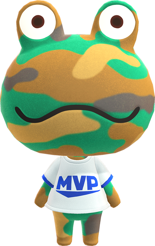 Camofrog - Animal Crossing character