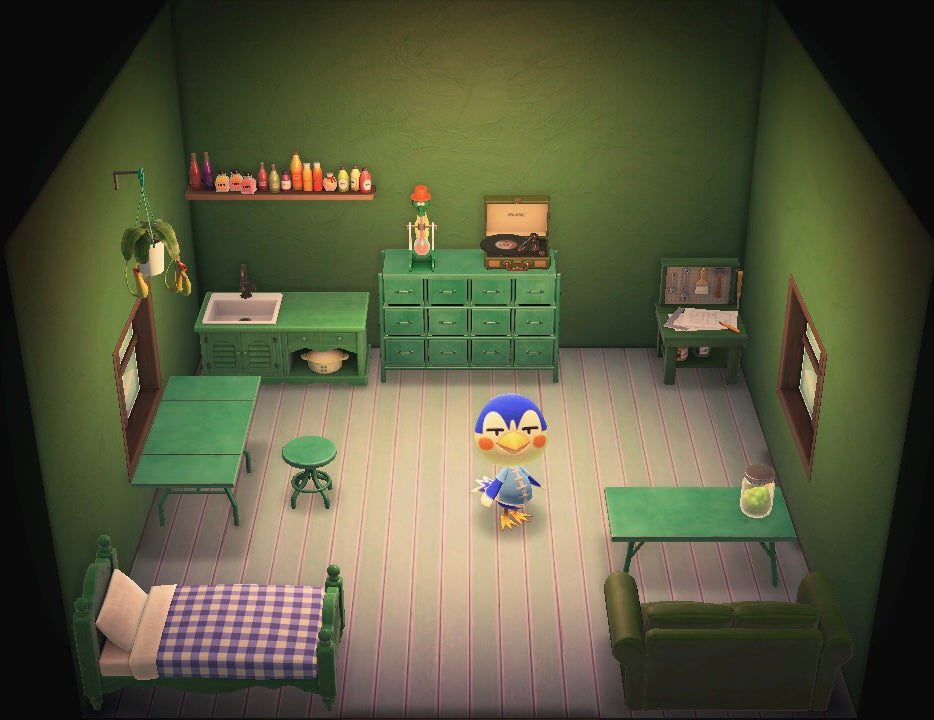 Ace house interior in Animal Crossing: New Horizons