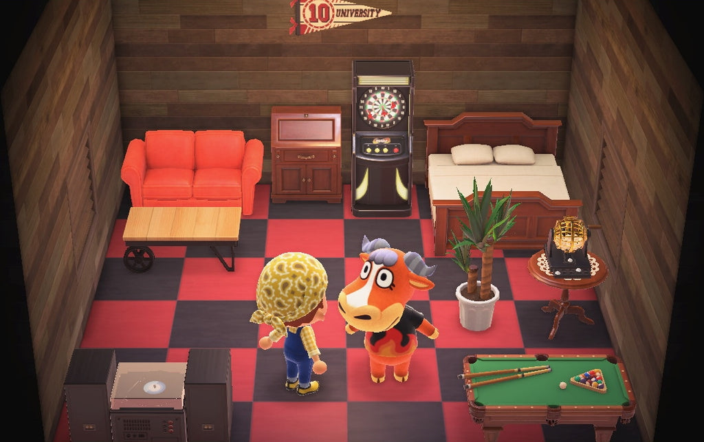 Angus house interior in Animal Crossing: New Horizons