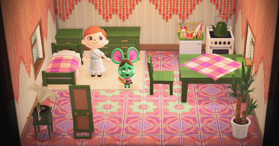 Anicotti house interior in Animal Crossing: New Horizons