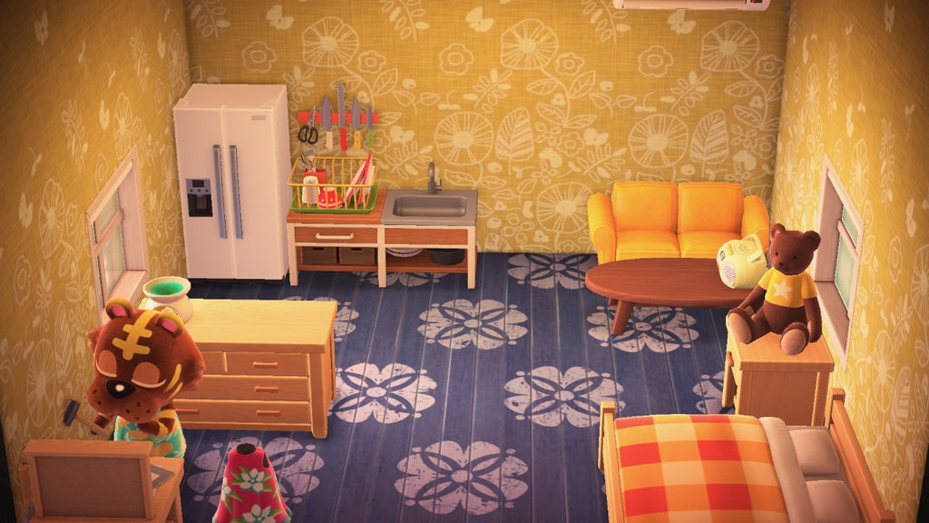 Bangle house interior in Animal Crossing: New Horizons