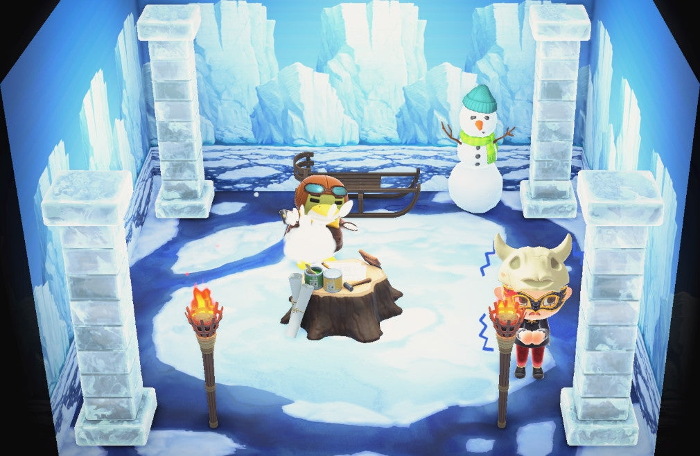 Boomer house interior in Animal Crossing: New Horizons