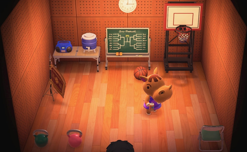 Bubbles house interior in Animal Crossing: New Horizons