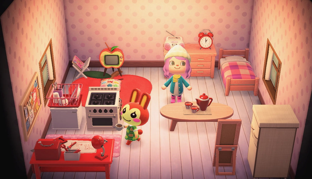 Bunnie house interior in Animal Crossing: New Horizons