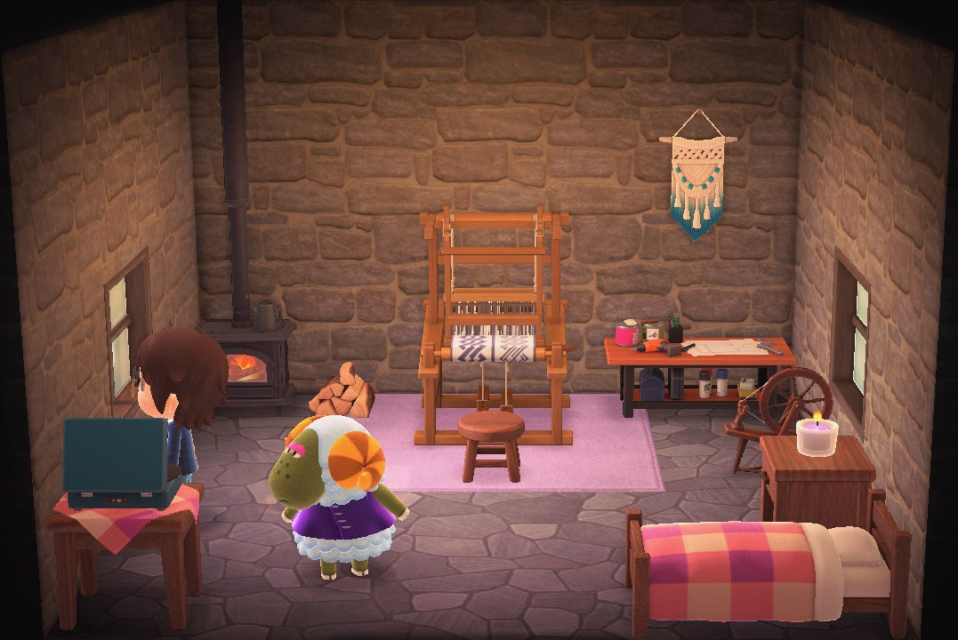 Cashmere house interior in Animal Crossing: New Horizons