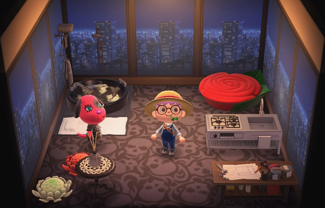 Cherry house interior in Animal Crossing: New Horizons