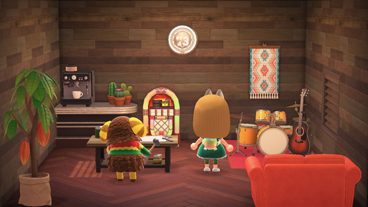 Curlos house interior in Animal Crossing: New Horizons