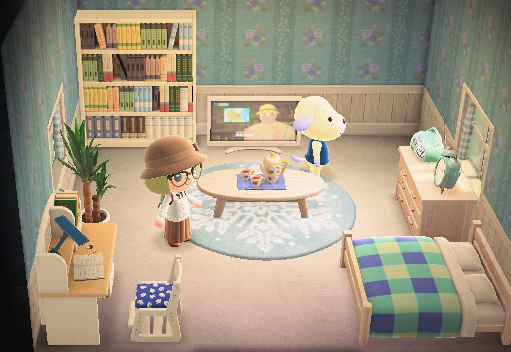 Daisy house interior in Animal Crossing: New Horizons