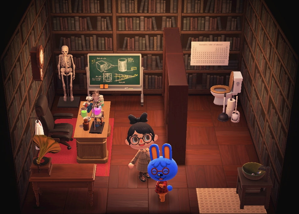 Doc house interior in Animal Crossing: New Horizons