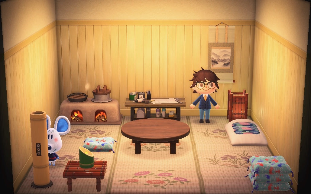Dora house interior in Animal Crossing: New Horizons