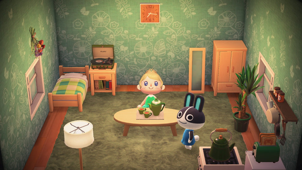 Dotty house interior in Animal Crossing: New Horizons