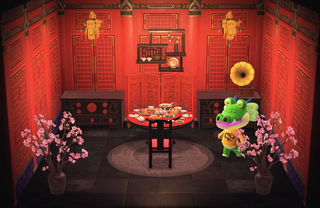Drago house interior in Animal Crossing: New Horizons