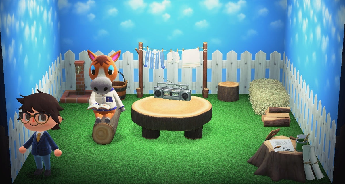 Elmer house interior in Animal Crossing: New Horizons