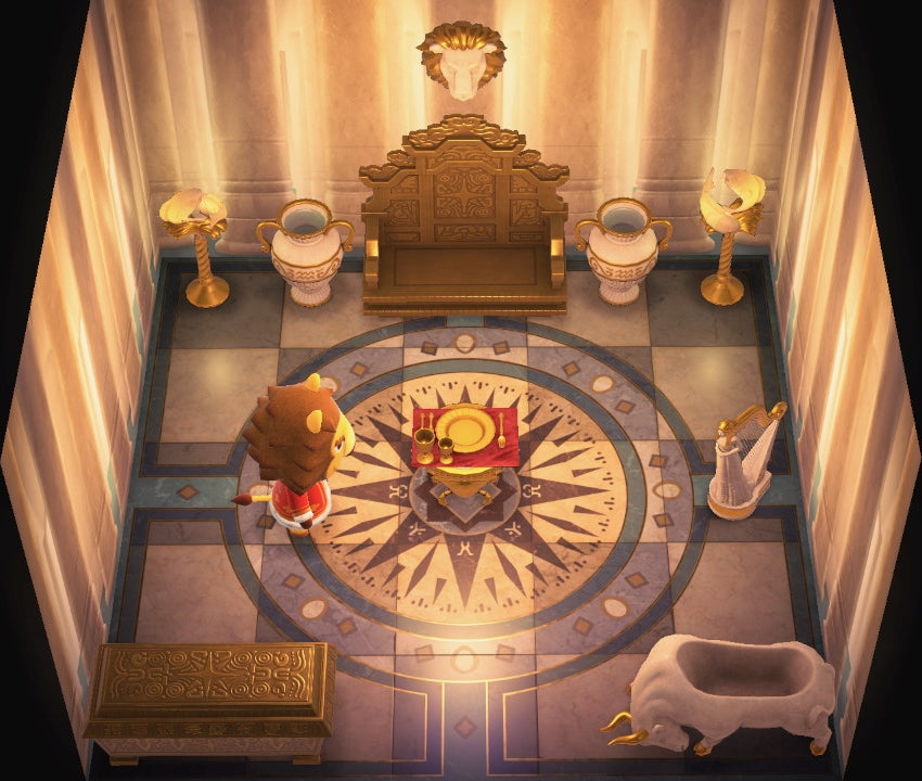 Elvis house interior in Animal Crossing: New Horizons