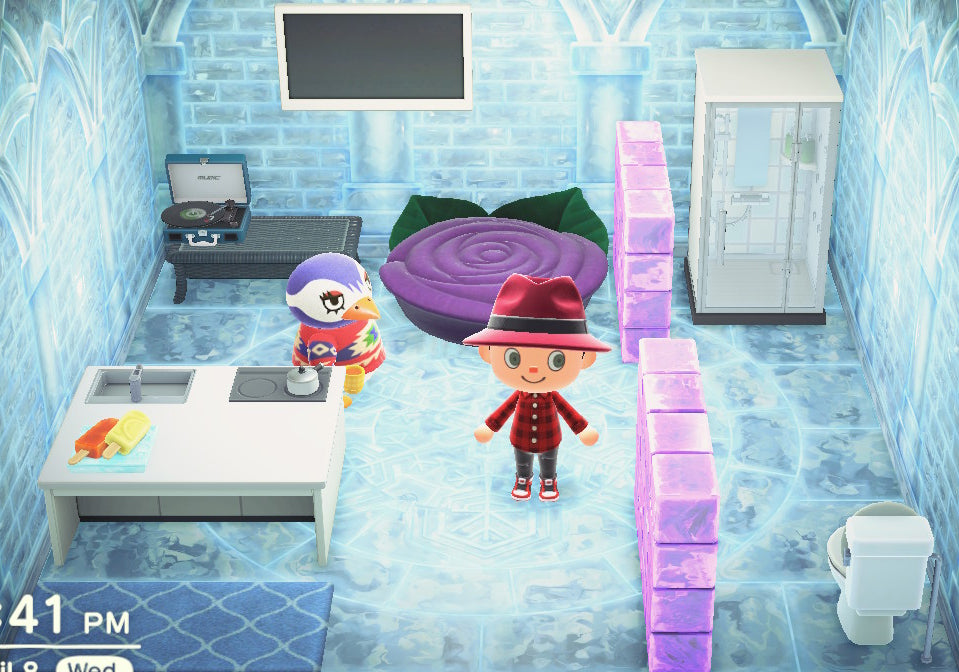 Flo house interior in Animal Crossing: New Horizons