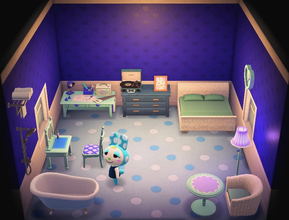 Francine house interior in Animal Crossing: New Horizons