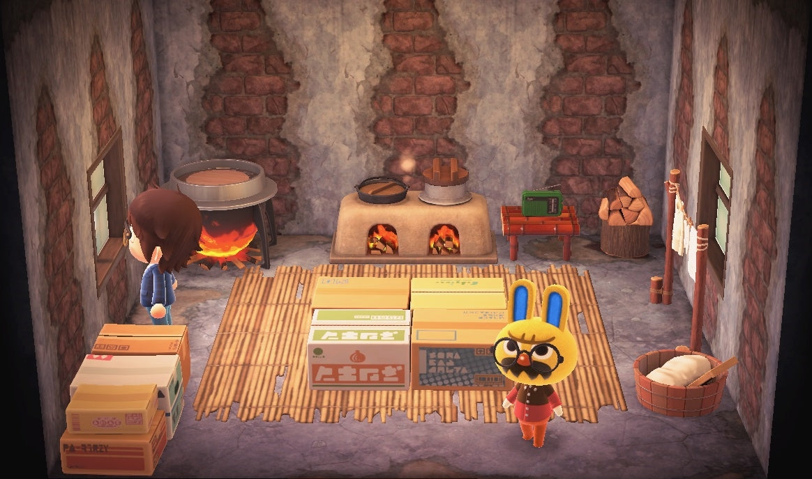 Gaston house interior in Animal Crossing: New Horizons