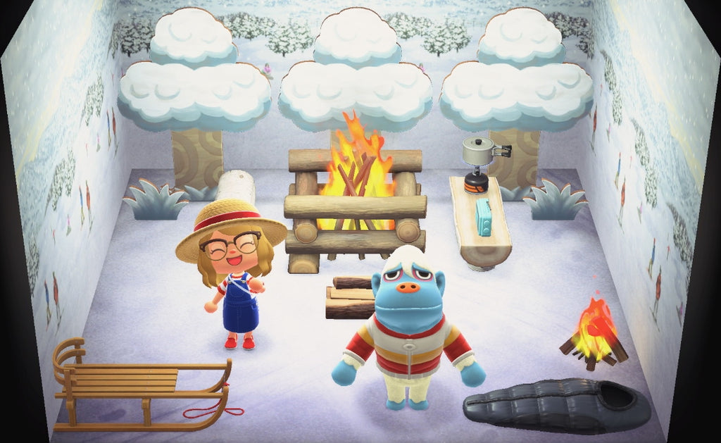 Hans house interior in Animal Crossing: New Horizons