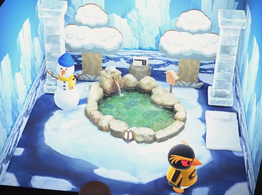 Hopper house interior in Animal Crossing: New Horizons