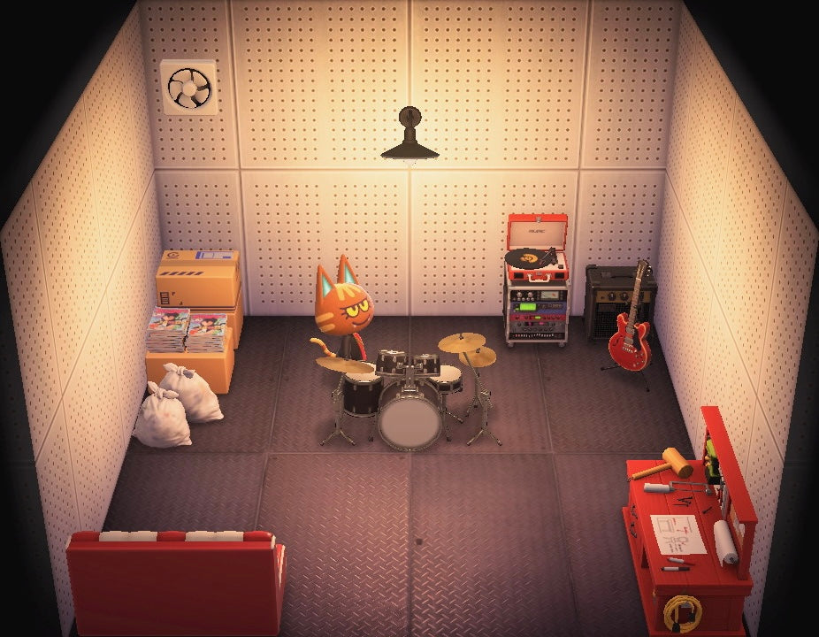 Katt house interior in Animal Crossing: New Horizons