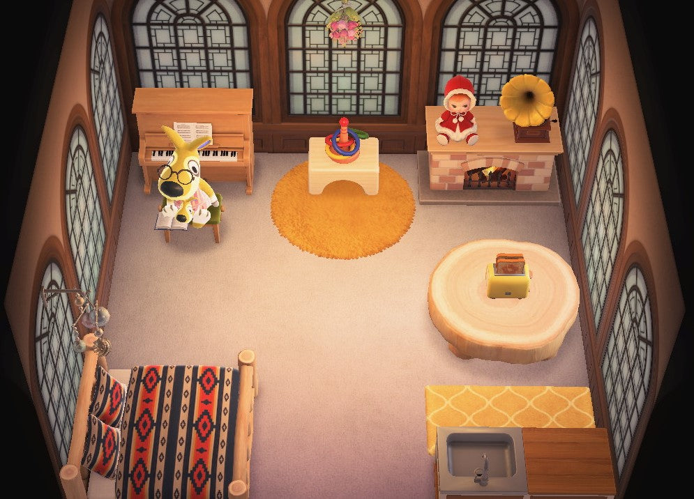 Kitt house interior in Animal Crossing: New Horizons