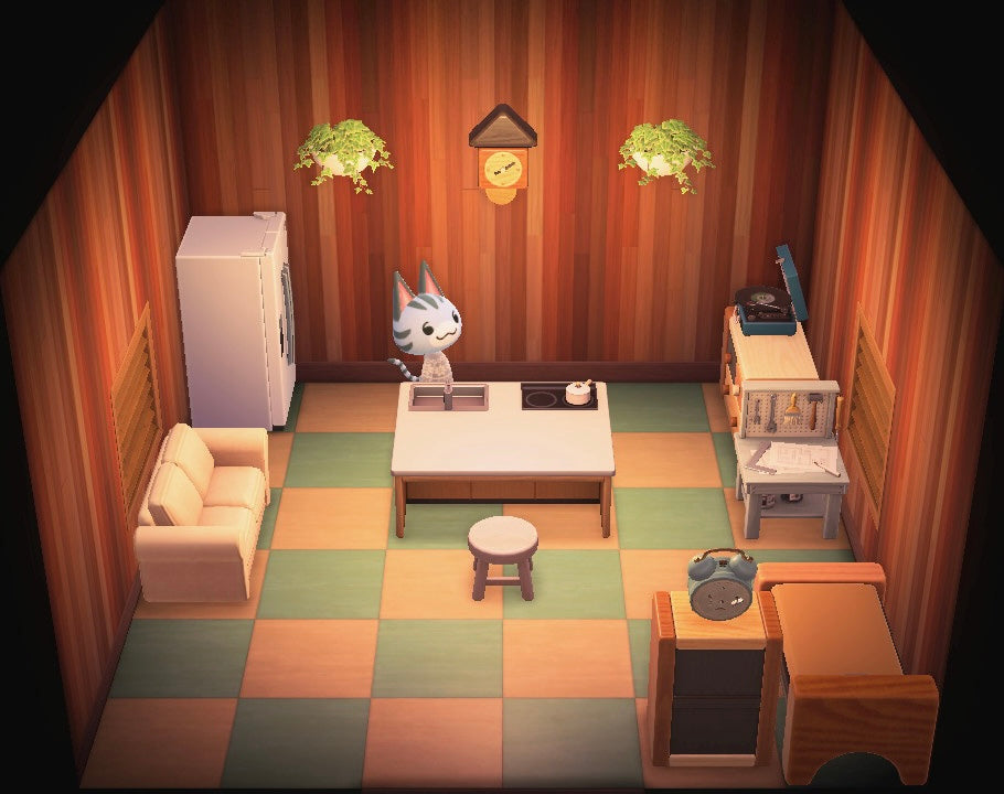 Lolly house interior in Animal Crossing: New Horizons