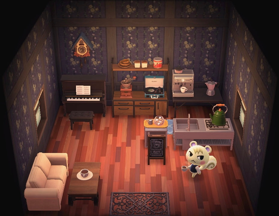 Marshal house interior in Animal Crossing: New Horizons