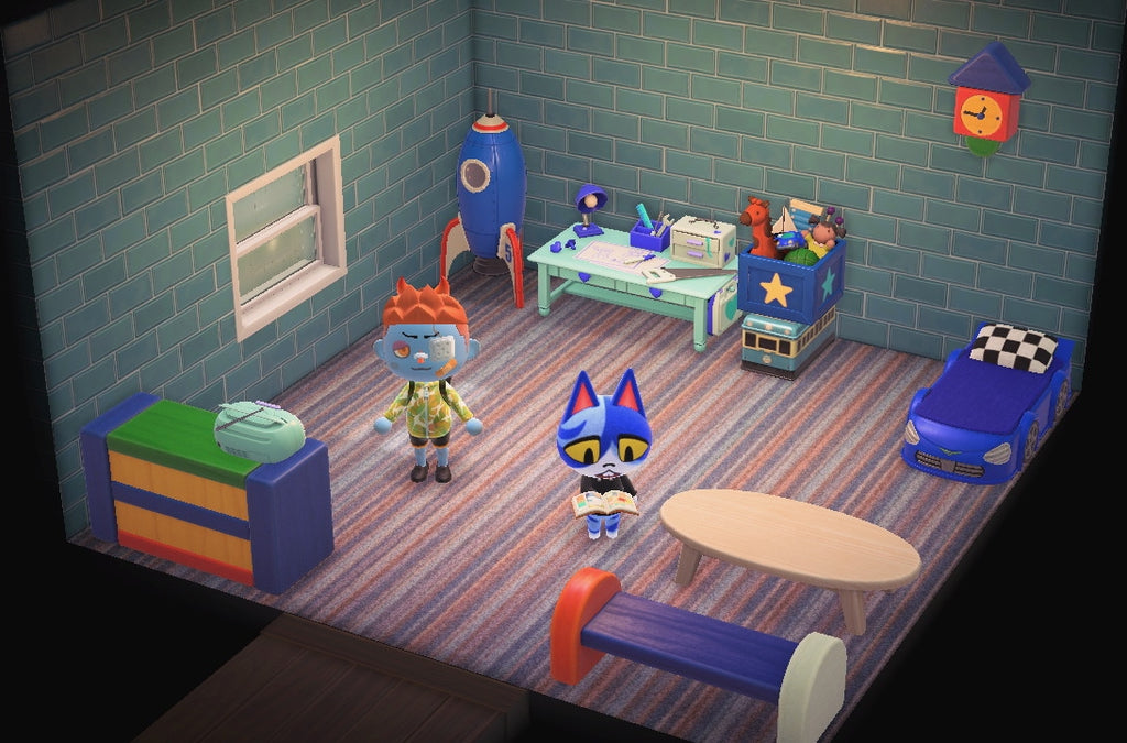 Moe house interior in Animal Crossing: New Horizons