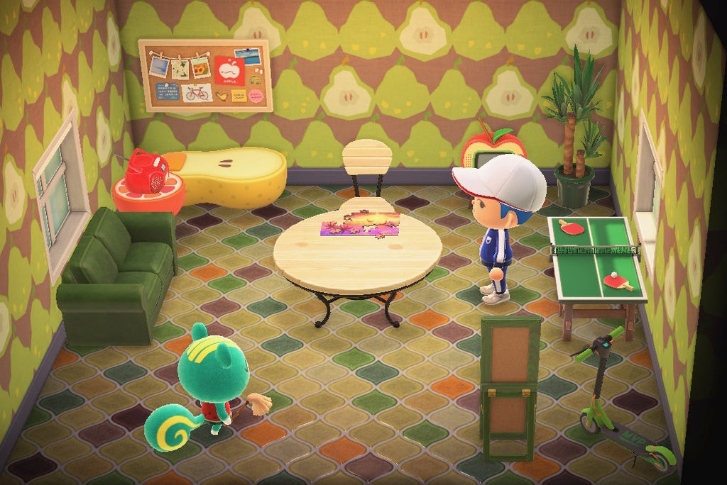 Nibbles house interior in Animal Crossing: New Horizons