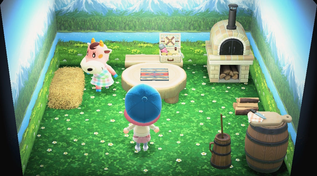 Norma house interior in Animal Crossing: New Horizons