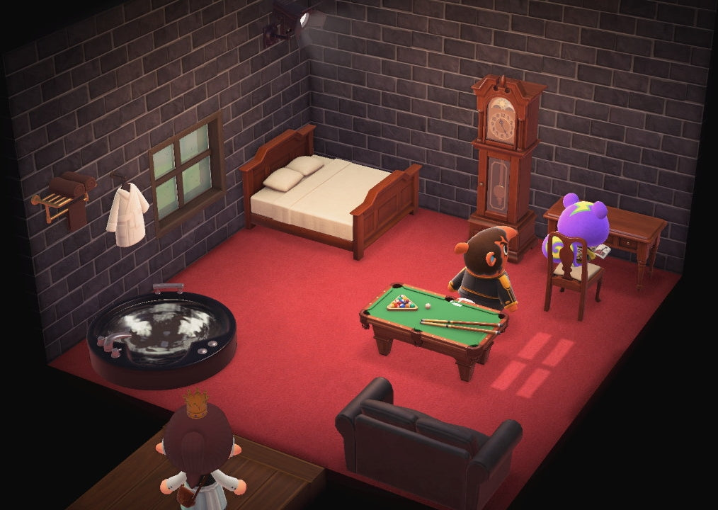 Olaf house interior in Animal Crossing: New Horizons