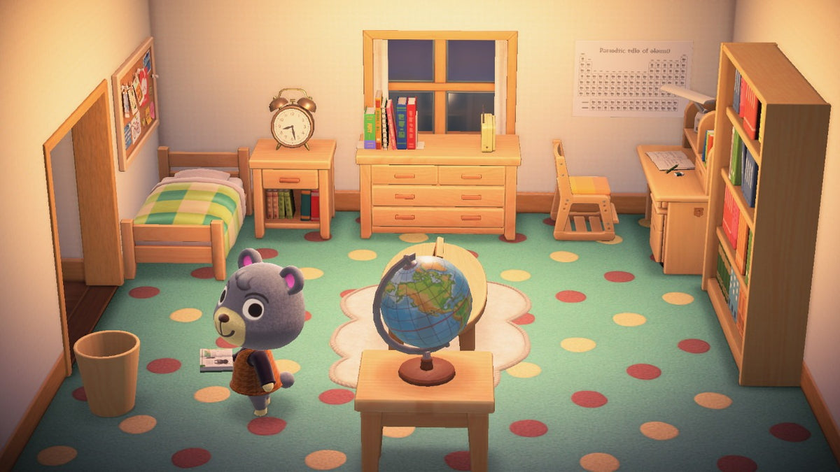 Olive house interior in Animal Crossing: New Horizons