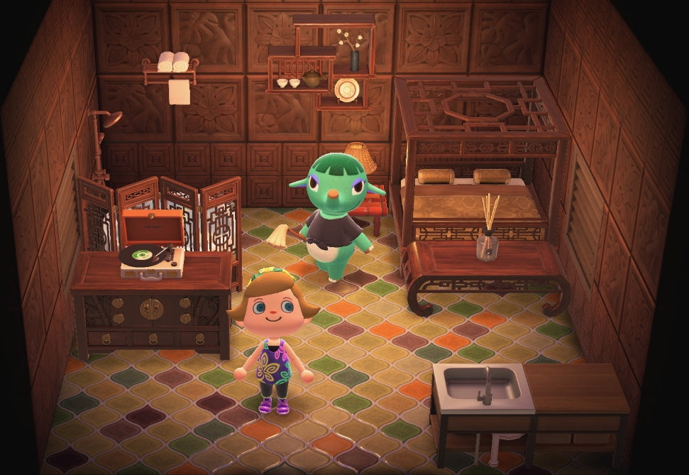 Opal house interior in Animal Crossing: New Horizons