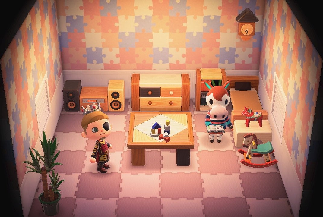 Papi house interior in Animal Crossing: New Horizons