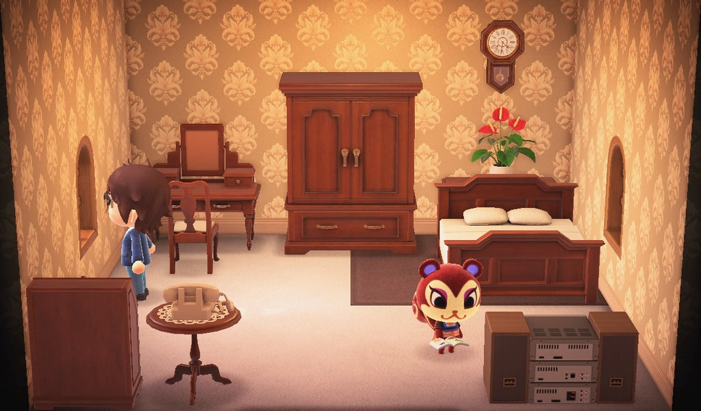 Pecan house interior in Animal Crossing: New Horizons