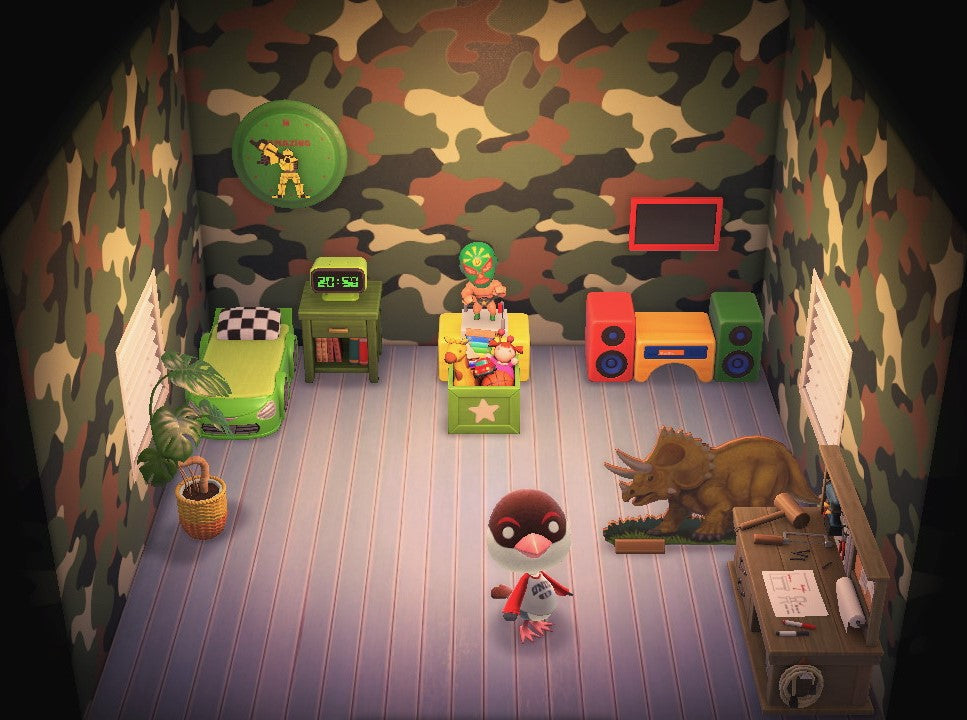 Peck house interior in Animal Crossing: New Horizons