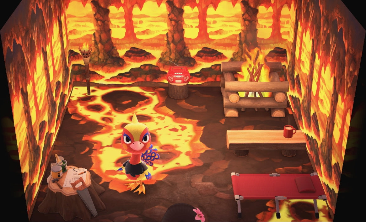 Phoebe house interior in Animal Crossing: New Horizons