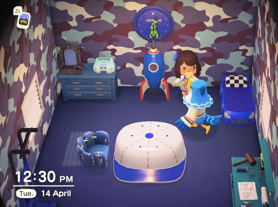 Pierce house interior in Animal Crossing: New Horizons
