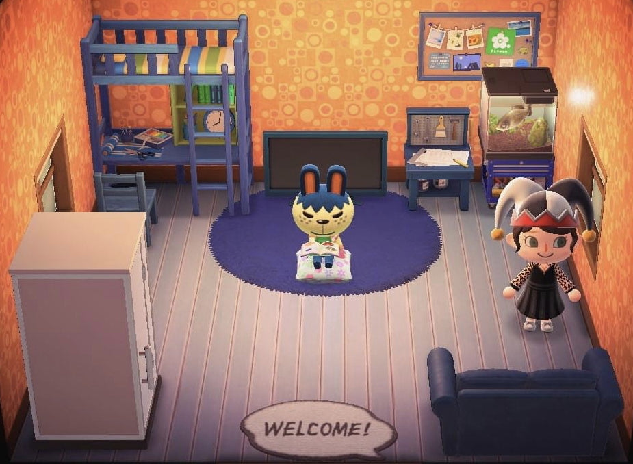 Pippy house interior in Animal Crossing: New Horizons