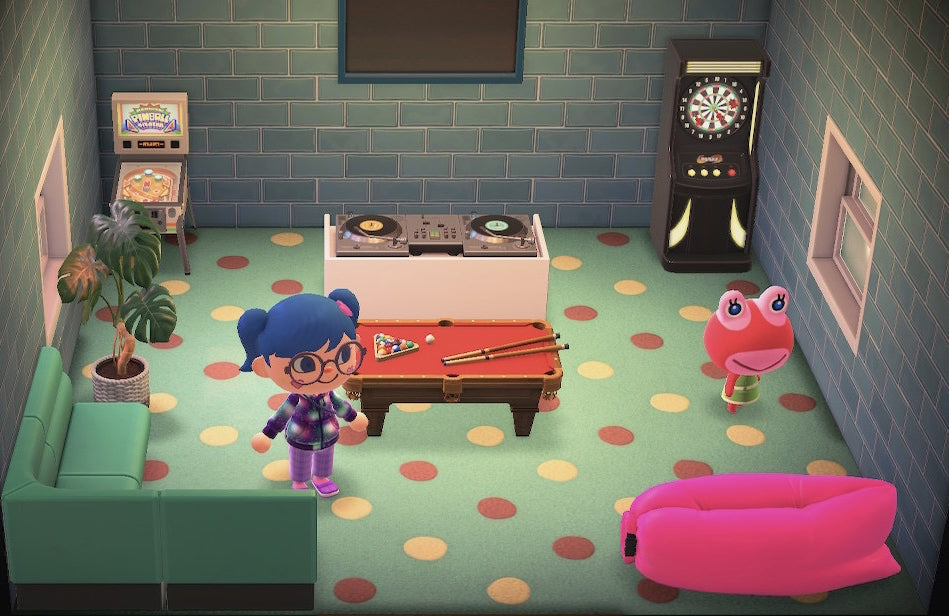 Puddles house interior in Animal Crossing: New Horizons