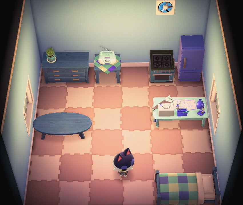 Punchy house interior in Animal Crossing: New Horizons