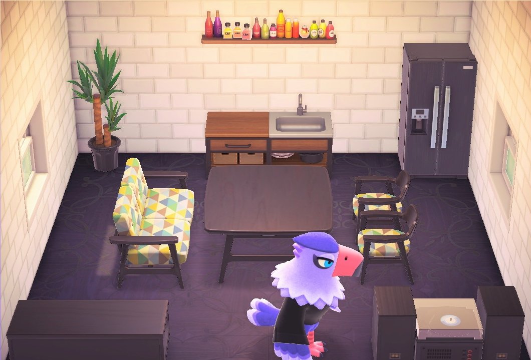 Quinn house interior in Animal Crossing: New Horizons