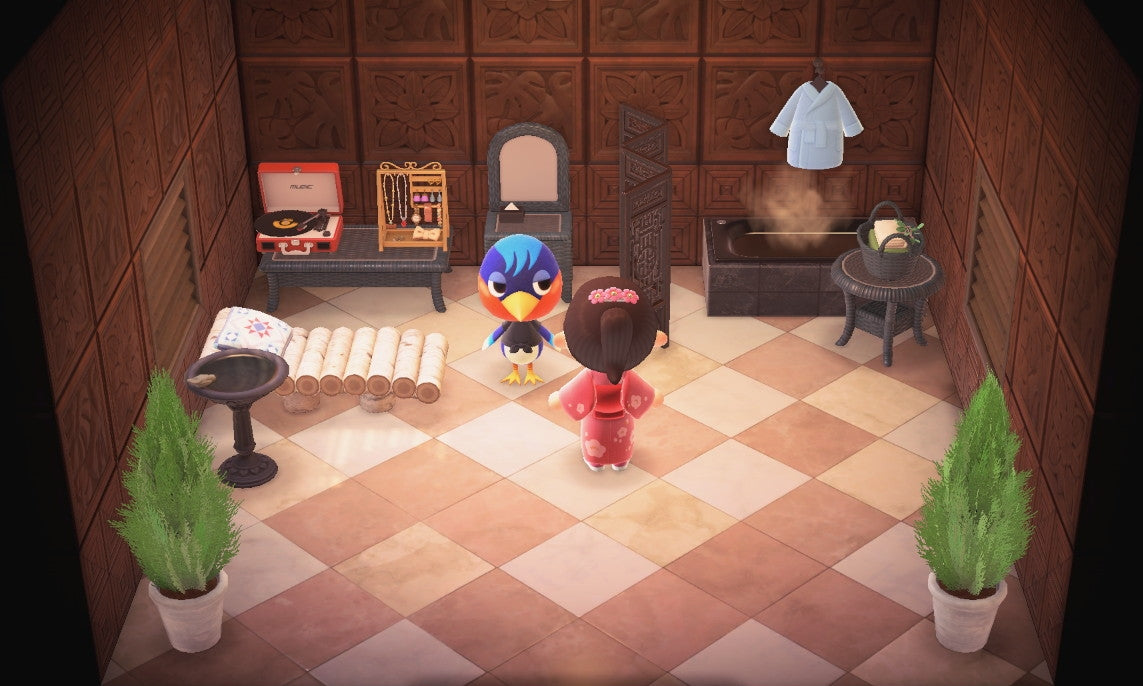 Robin house interior in Animal Crossing: New Horizons