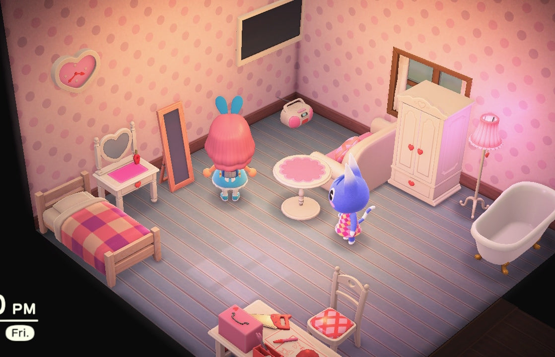 Rosie - Amiibo Festival house interior in Animal Crossing: New Horizons