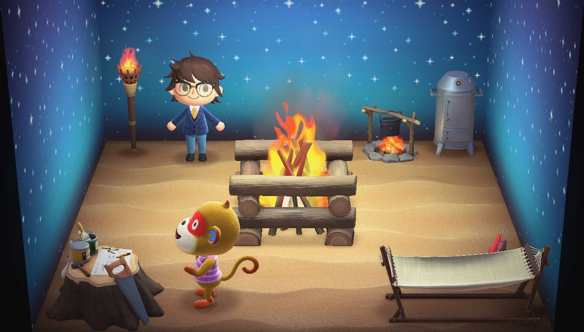 Simon house interior in Animal Crossing: New Horizons