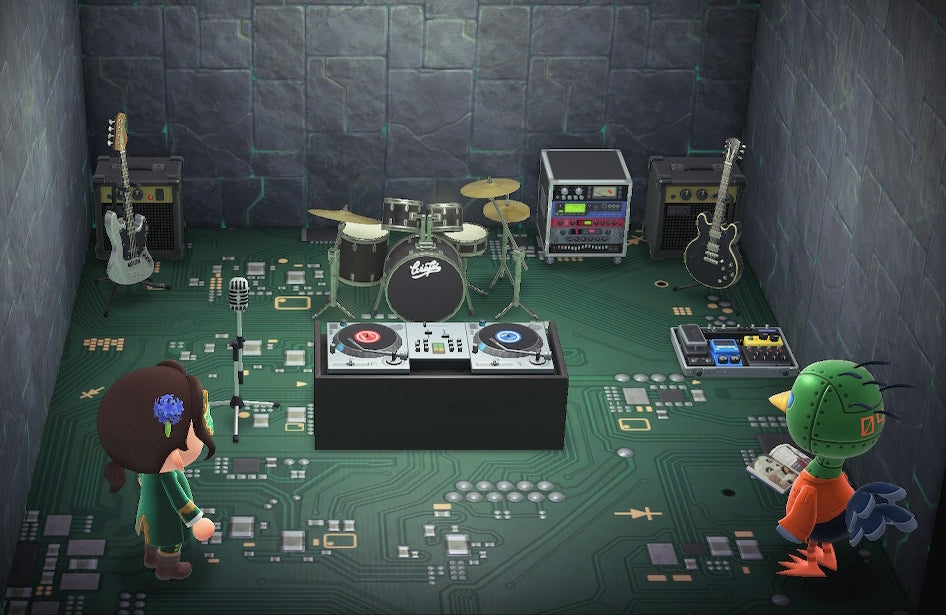 Sprocket house interior in Animal Crossing: New Horizons