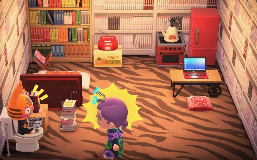 Tabby house interior in Animal Crossing: New Horizons