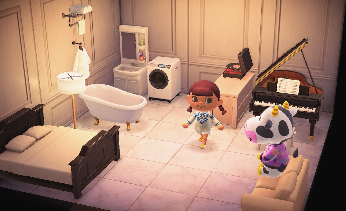 Tipper house interior in Animal Crossing: New Horizons