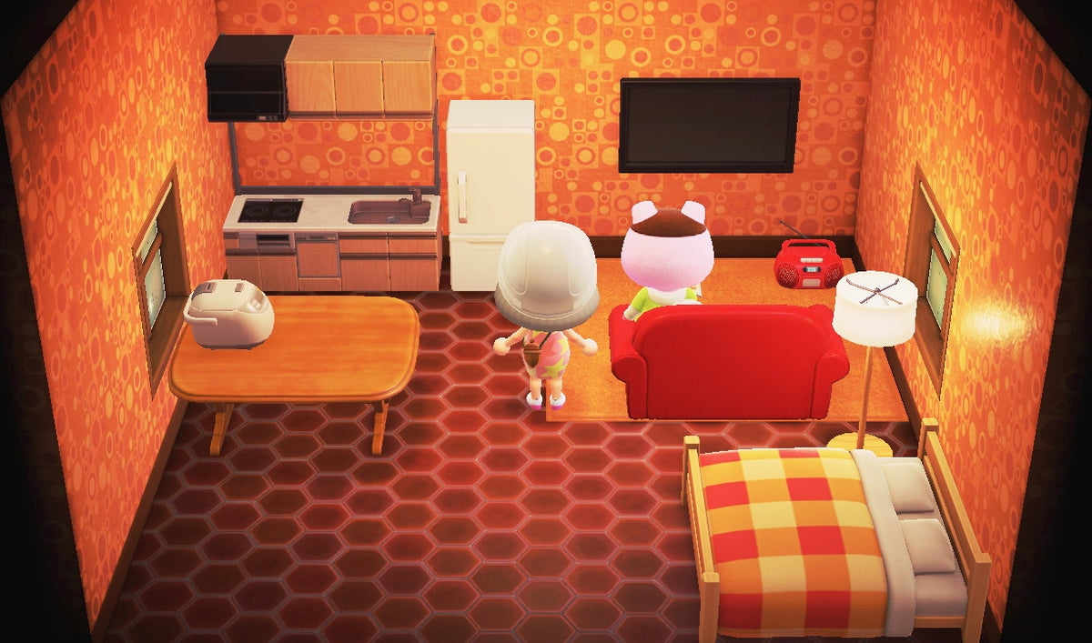 Truffles house interior in Animal Crossing: New Horizons